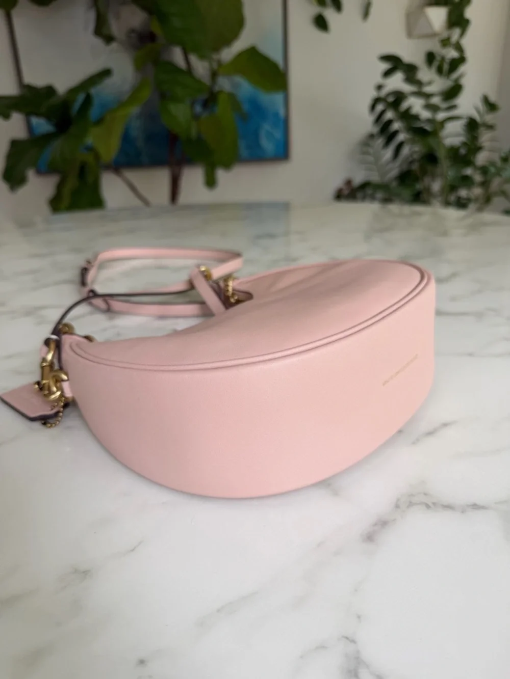 NWT COACH Jonie Bag 22 Glovetanned Leather Cream Pink Crossbody Shoulder CBG16 - Picture 12 of 15